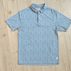 Linksoul Mens Size Medium Casual Short Sleeve Shirt Blue